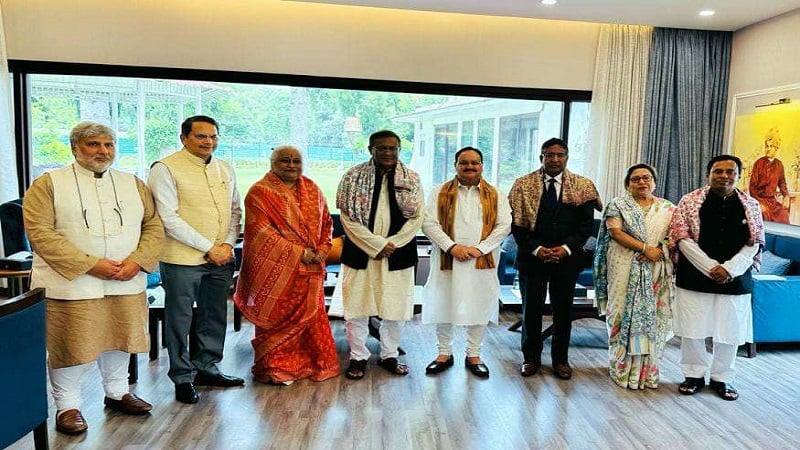 দিল্লিতে বিজেপি প্রেসিডেন্ট ও সেক্রেটারির সাথে আওয়ামী লীগের বৈঠক