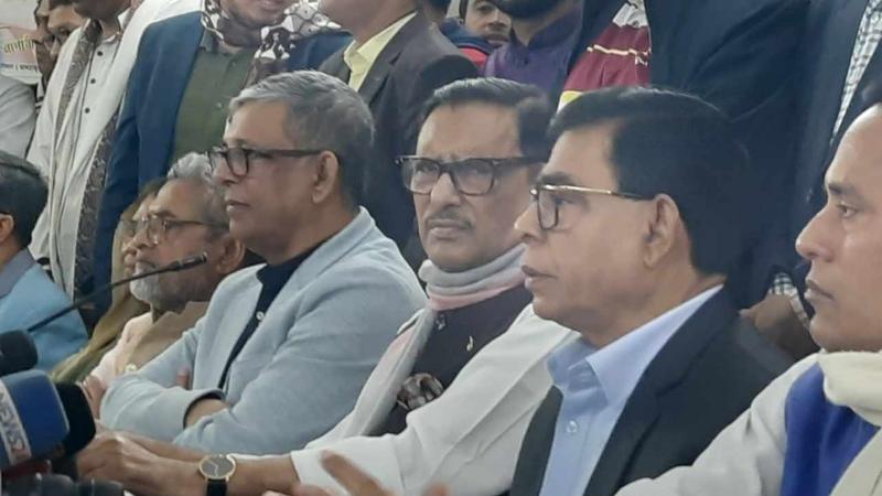 দেশে নিরাপত্তা ও উন্নয়নের জন্য বড় হুমকি বিএনপি : কাদের