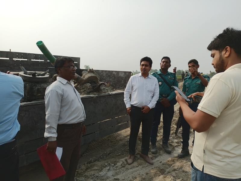 অবৈধ বালু উত্তোলন বন্ধ করলো ম্যাজিস্ট্রেট