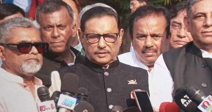 রাজনৈতিক দলের নেতাদের জেলে পাঠানোর এজেন্ডা আমাদের নেই: ওবায়দুল কাদের