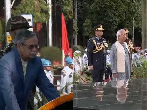 সশস্ত্র বাহিনী দিবসে শিখা অনির্বাণে রাষ্ট্রপতি ও প্রধান উপদেষ্টার শ্রদ্ধা