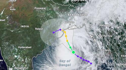 পায়রা বন্দর থেকে ৫৯৫ কিমি দূরে ঘূর্ণিঝড় ‘দানা’