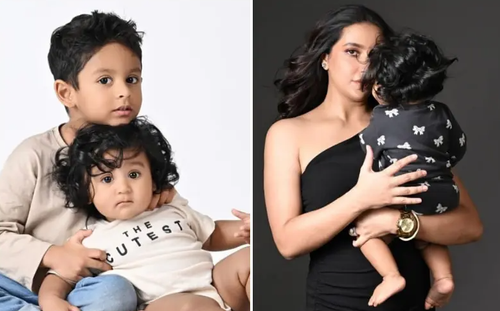 ছেলের জন্মদিনে মেয়ের মুখ প্রকাশ্যে আনলেন শুভশ্রী
