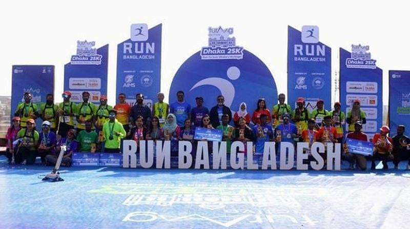 রান বাংলাদেশ ম্যারাথনে চ্যাম্পিয়ন ইমরান-শাওলিন