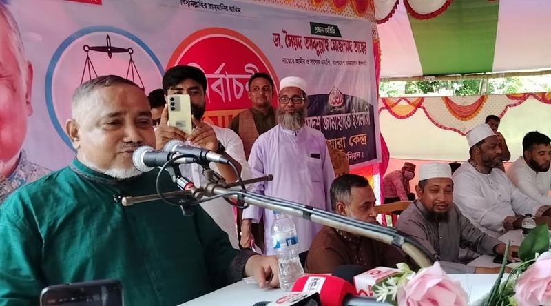 জনগণ আর কোনো চাঁদাবাজ-ফ্যাসিবাদকে চায় না : ডা. তাহের