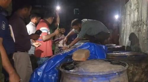 ব্রাহ্মণবাড়িয়ার নাসিরনগরে ৫ হাজার লিটার জ্বালানি তেল জব্দ