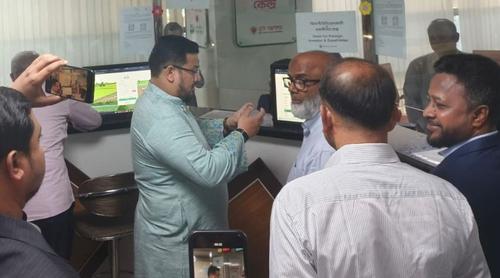 ভূমি ভবন পরিদর্শনে প্রতিমন্ত্রী মীর হেলাল