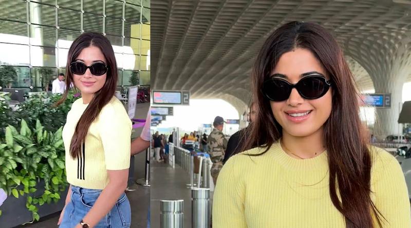 বিয়ের রেশ না কাটতেই বিমানবন্দরে অন্য এক রূপে রাশমিকা