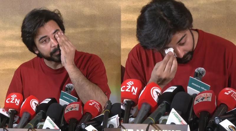 কেন সংবাদ সম্মেলনে অঝোরে কাঁদলেন আফরান নিশো?