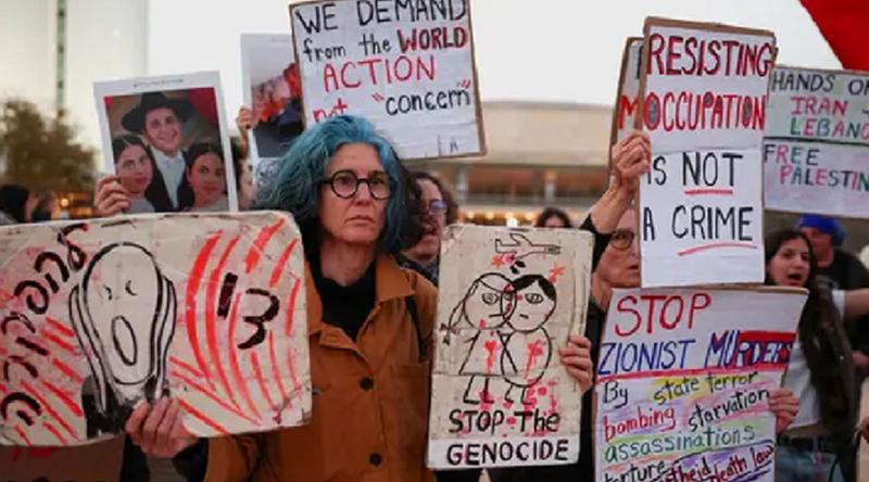 নেতানিয়াহুর বিরুদ্ধে বিক্ষোভে উত্তাল তেল আবিব