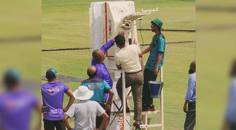 প্রথমবারের মতো বাংলাদেশে স্পিন বোলিং মেশিন