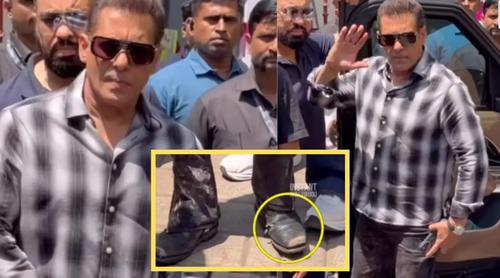 ছেঁড়া জুতা পরে বিমানবন্দরে সালমান খান!