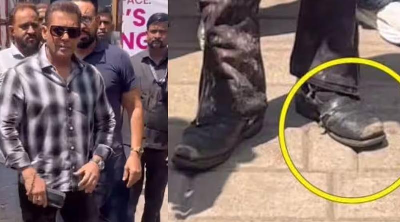 ছেঁড়া জুতা পরে বিমানবন্দরে সালমান খান!
