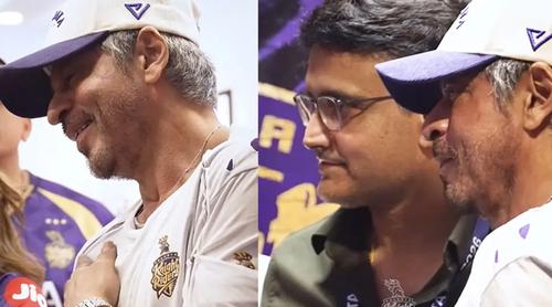 সৌরভকে জড়িয়ে ধরলেন শাহরুখ, ভক্তদের উচ্ছ্বাস