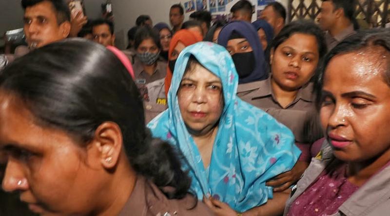 হুড়োহুড়িতে আদালতের সিঁড়িতে পড়ে গেলেন শিরীন শারমিন চৌধুরী