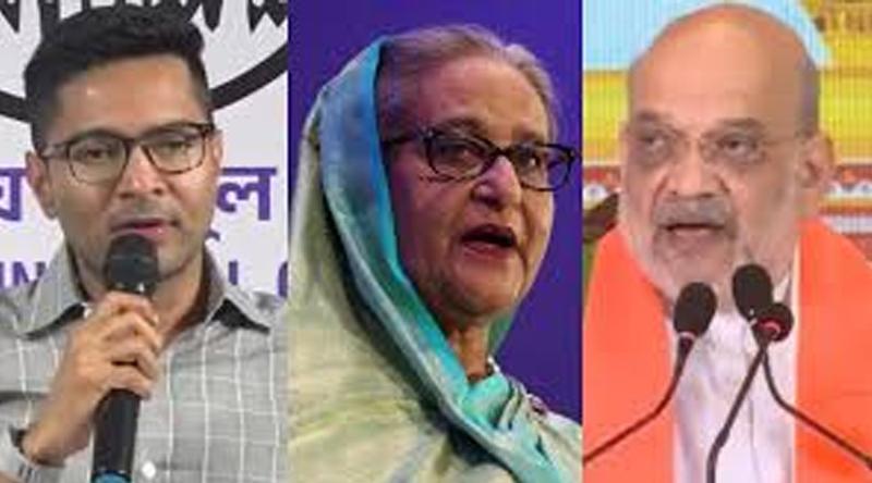 দেড় বছর ধরে হাসিনা দিল্লিতে কেন, প্রশ্ন তৃণমূল কংগ্রেসের অভিষেকের