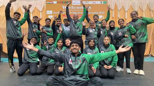 দক্ষিণ এশিয়ান টেবিল টেনিসে স্বর্ণসহ  ৮ পদক জিতল বাংলাদেশ