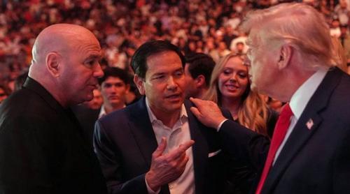 পাকিস্তানে শান্তি আলোচনার মাঝেই মায়ামিতে ইউএফসি উপভোগ করতে গেলেন ট্রাম্প-রুবিও