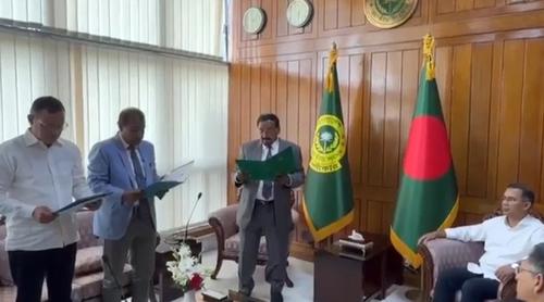 শপথ নিলেন নবনির্বাচিত দুই সংসদ সদস্য