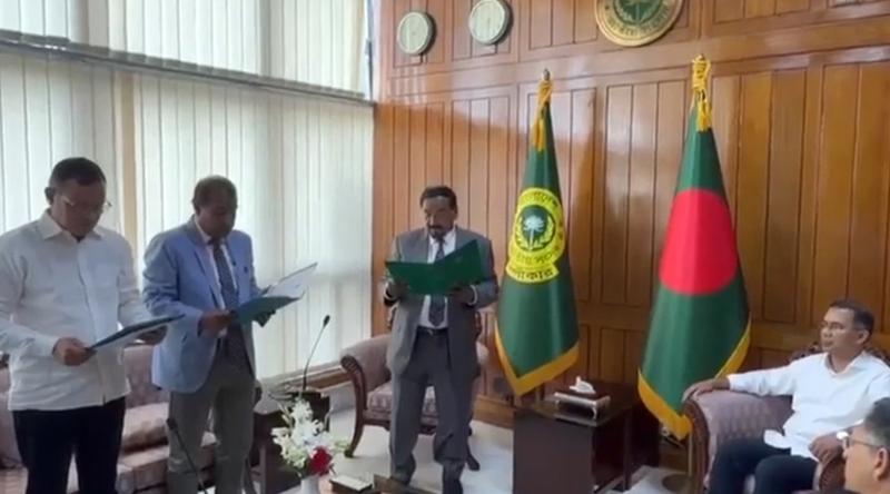 শপথ নিলেন নবনির্বাচিত দুই সংসদ সদস্য