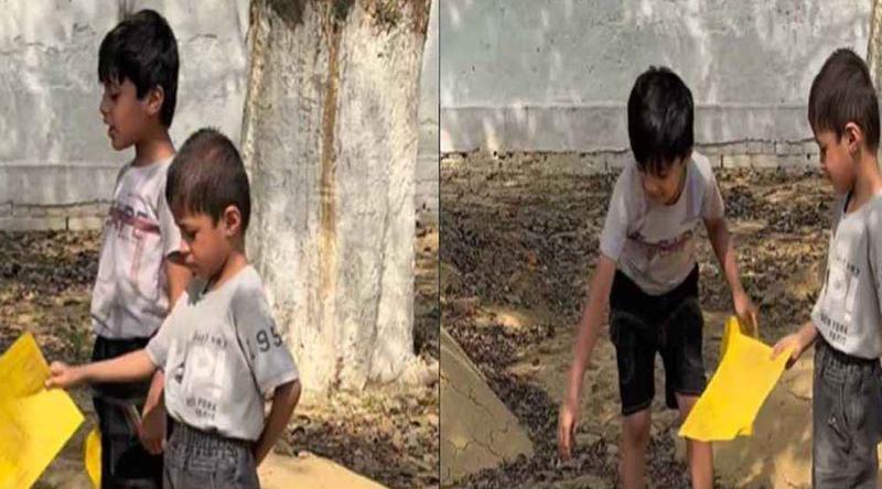 মায়ের সমাধিতে দাঁড়িয়ে মার্কশিট দেখাল দুই ভাই