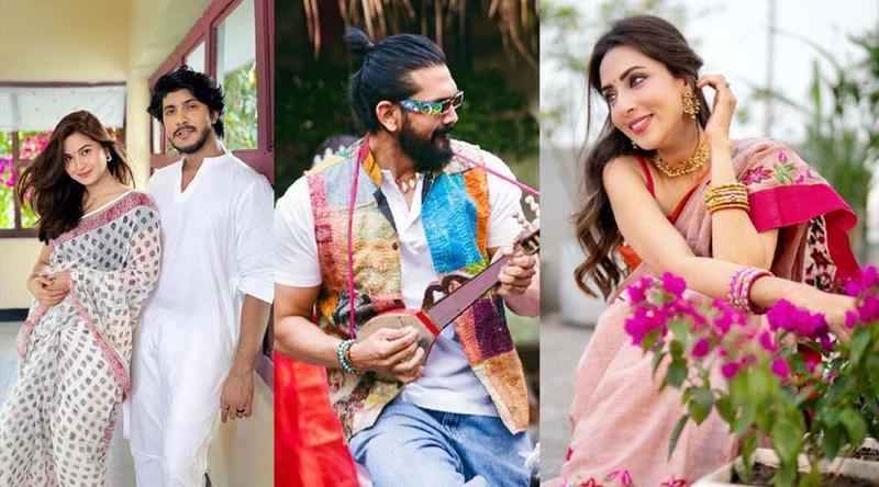 বৈশাখী সাজে ফেসবুক মাতাচ্ছেন শোবিজ তারকারা