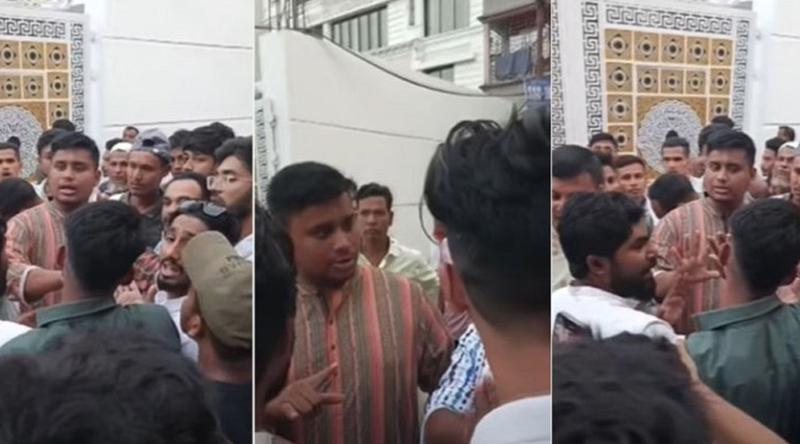 সাবেক মেয়রের বাসা থেকে বেরিয়ে তোপের মুখে হাসনাত আবদুল্লাহ