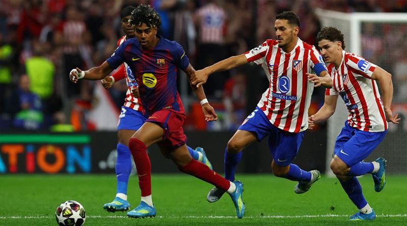 আতলেতিকোর মাঠে জিতেও বার্সেলোনার বিদায়