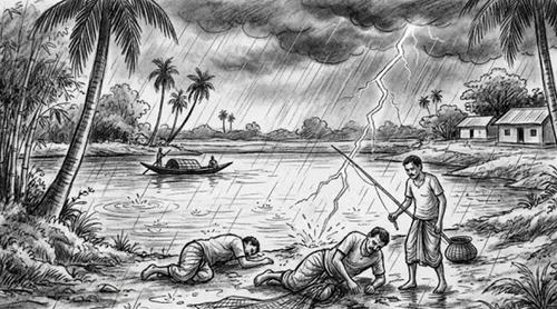 ৫ জেলায় বজ্রপাতে ১০ জনের মৃত্যু