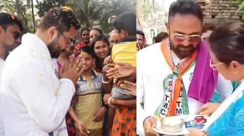 ‘আপনাকে খেতেই হবে’, ভোটপ্রচারে সোহমকে হরলিক্স হাতে ধরালেন মহিলা