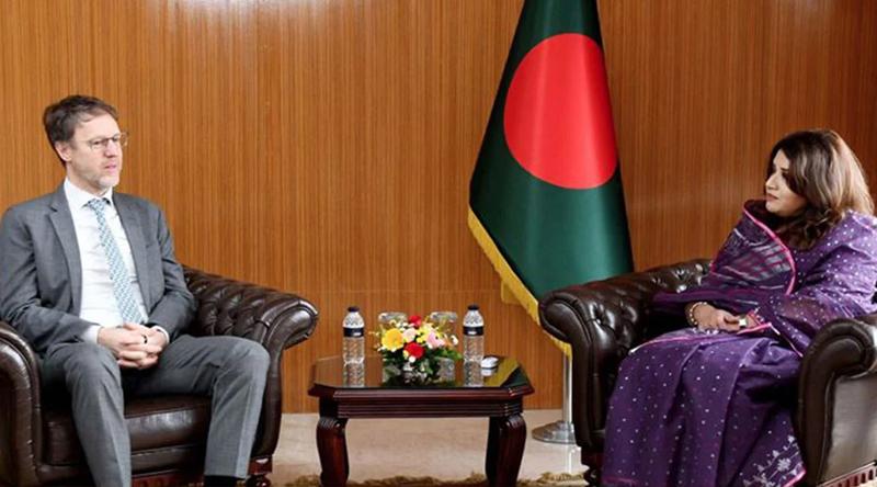 পররাষ্ট্র প্রতিমন্ত্রীর সঙ্গে ইউএনডিপি আবাসিক প্রতিনিধির সৌজন্য সাক্ষাৎ