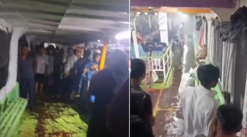 মেঘনায় ঝড়ের কবলে পড়ে চরে আটকা ২ লঞ্চ, শতাধিক যাত্রী উদ্ধার