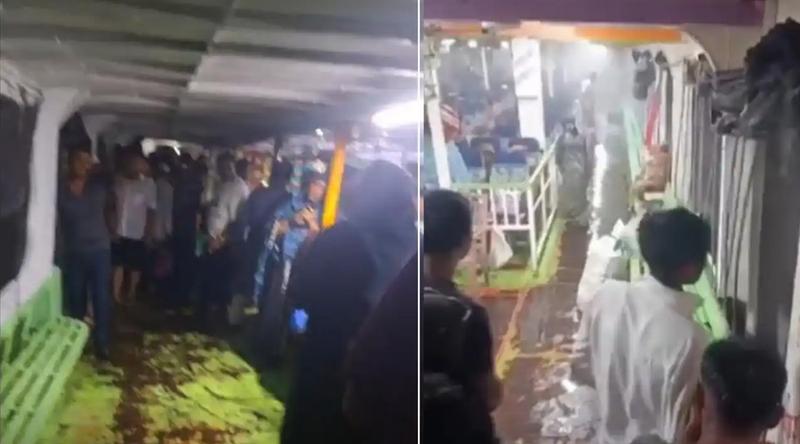 মেঘনায় ঝড়ের কবলে পড়ে চরে আটকা ২ লঞ্চ, শতাধিক যাত্রী উদ্ধার