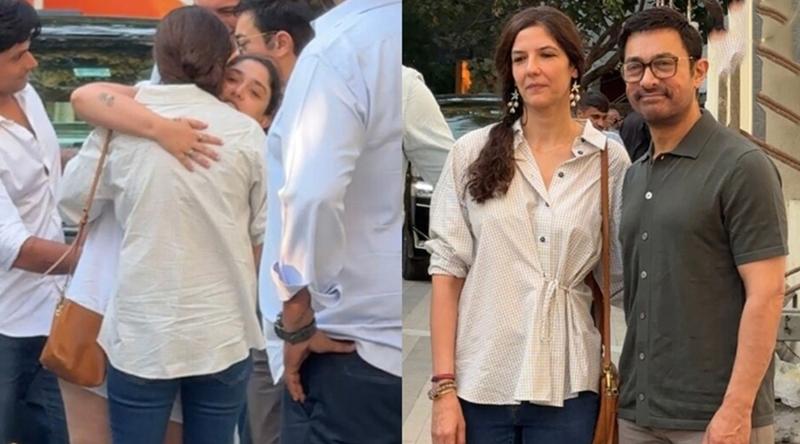 ছেলের সিনেমা দেখতে গৌরীর হাত ধরে হাজির আমির!