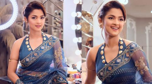 নান্দনিক সাজে ভক্তদের চমকে দিলেন সাদিয়া আয়মান