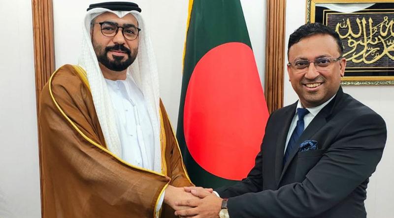 প্রধানমন্ত্রীর পররাষ্ট্র বিষয়ক উপদেষ্টার সঙ্গে আমিরাতের রাষ্ট্রদূতের সাক্ষাৎ