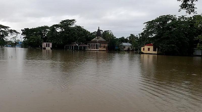 ভারী বর্ষণে নেত্রকোণায় ৩ নদীর পানি বিপৎসীমার উপরে