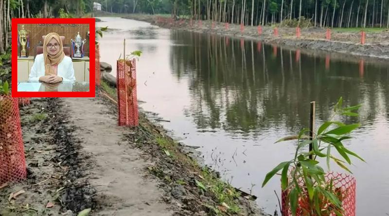 চাঁদপুরে খাল খনন শেষে ২০ লাখ টাকা ফেরত দিলেন ইউএনও