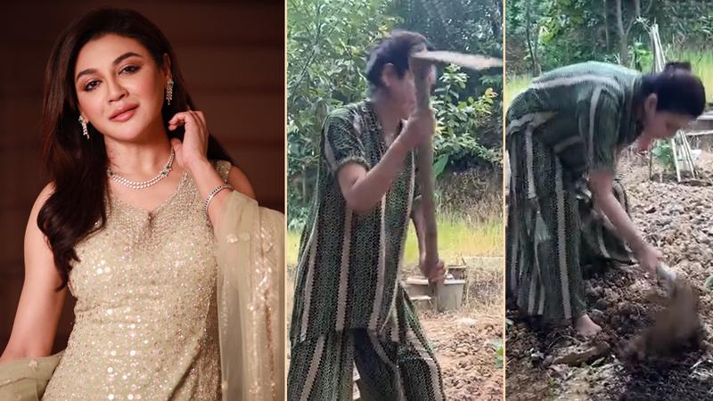 গ্ল্যামারের বাইরে খালি পায়ে বাগানে কোদাল হাতে জয়া