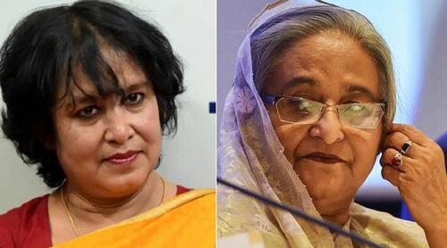 শেখ হাসিনার দেশে ফেরা নিয়ে মুখ খুললেন তসলিমা নাসরিন