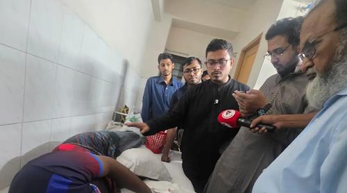 আহত জকসু নেতা-শিক্ষার্থীদের দেখতে হাসপাতালে সাদিক কায়েম