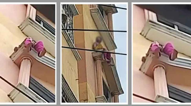 মাদরাসায় থেকে পড়াশোনা করতে ভালো লাগে না, ছয়তলার কার্নিশে পা ঝুলিয়ে বসেছিল শিশু