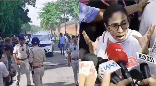 কলকাতায় মমতার ওপর হামলার অভিযোগ, অল্পের জন্য প্রাণে রক্ষা