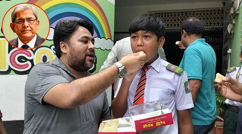 মির্জা ফখরুলকে রাষ্ট্রপতি প্রার্থী হিসেবে মনোনয়ন, ঠাকুরগাঁওয়ে মিষ্টি বিতরণ