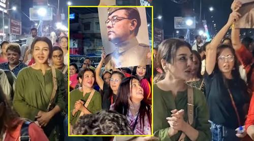 কলকাতায়  ‘রাত দখল’ মিছিলে অংশ নিয়ে আলোচনায় জয়া