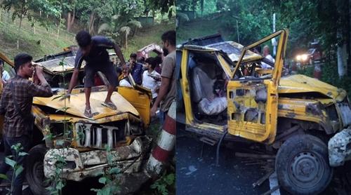 রাঙামাটিতে যাত্রীবাহী পিকআপ উল্টে নিহত ৪, আহত ২