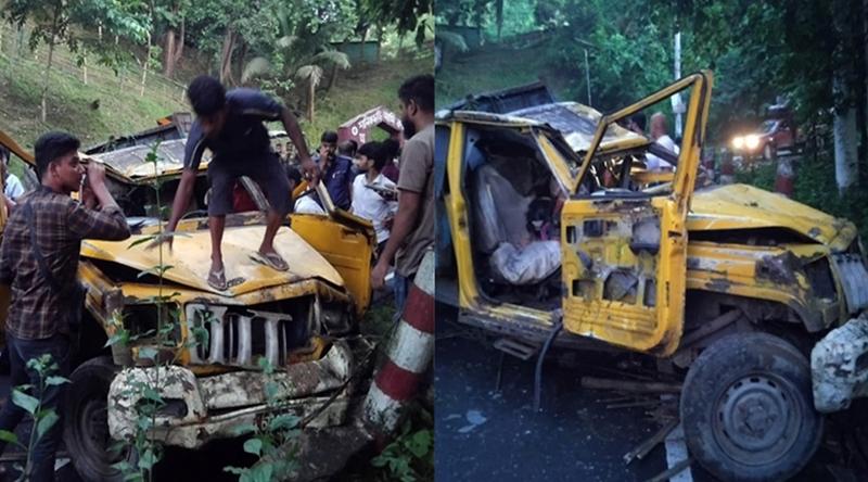 রাঙামাটিতে যাত্রীবাহী পিকআপ উল্টে নিহত ৪, আহত ২