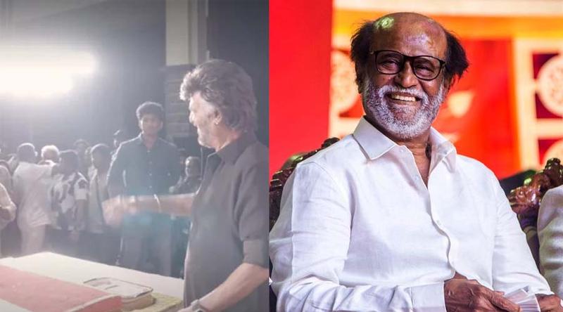 ৫১ বছরের ক্যারিয়ার, সেটেই কেক কেটে উদযাপন রজনীকান্তের