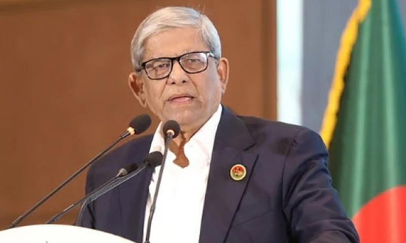 মির্জা ফখরুলকে রাষ্ট্রপতি ঘোষণা করে প্রজ্ঞাপন