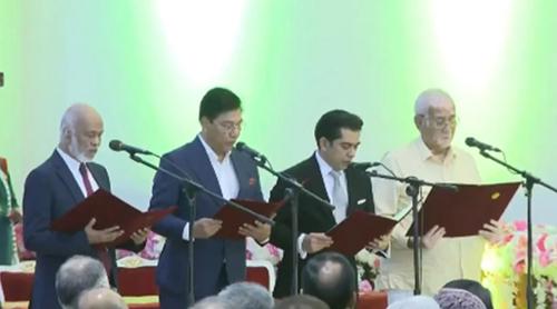 শপথ নিলেন চার মন্ত্রী ও দুই প্রতিমন্ত্রী